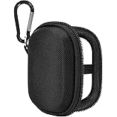 Geekria Shield Earbuds Case Compatible with Apple AirPods 4/3/2/Pro 3 True Wireless Earbud, Replacement Hard Shell Travel Carrying Bag with Carabiner Clip, Portable, Waterproof (Black)