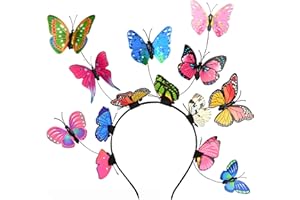 Zivyes Butterfly Fascinator Hats Women Monarch Tea Party Headband Alice in Wonderland Hat Derby Halloween Costume