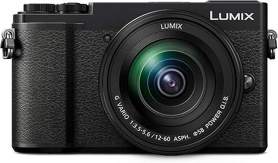 Panasonic LUMIX DC-GX9MEG-K Fotocamera Mirrorless 20 MP, Sensore LIVE MOS MFT, Obiettivo LUMIX 12-60 mm, Nero