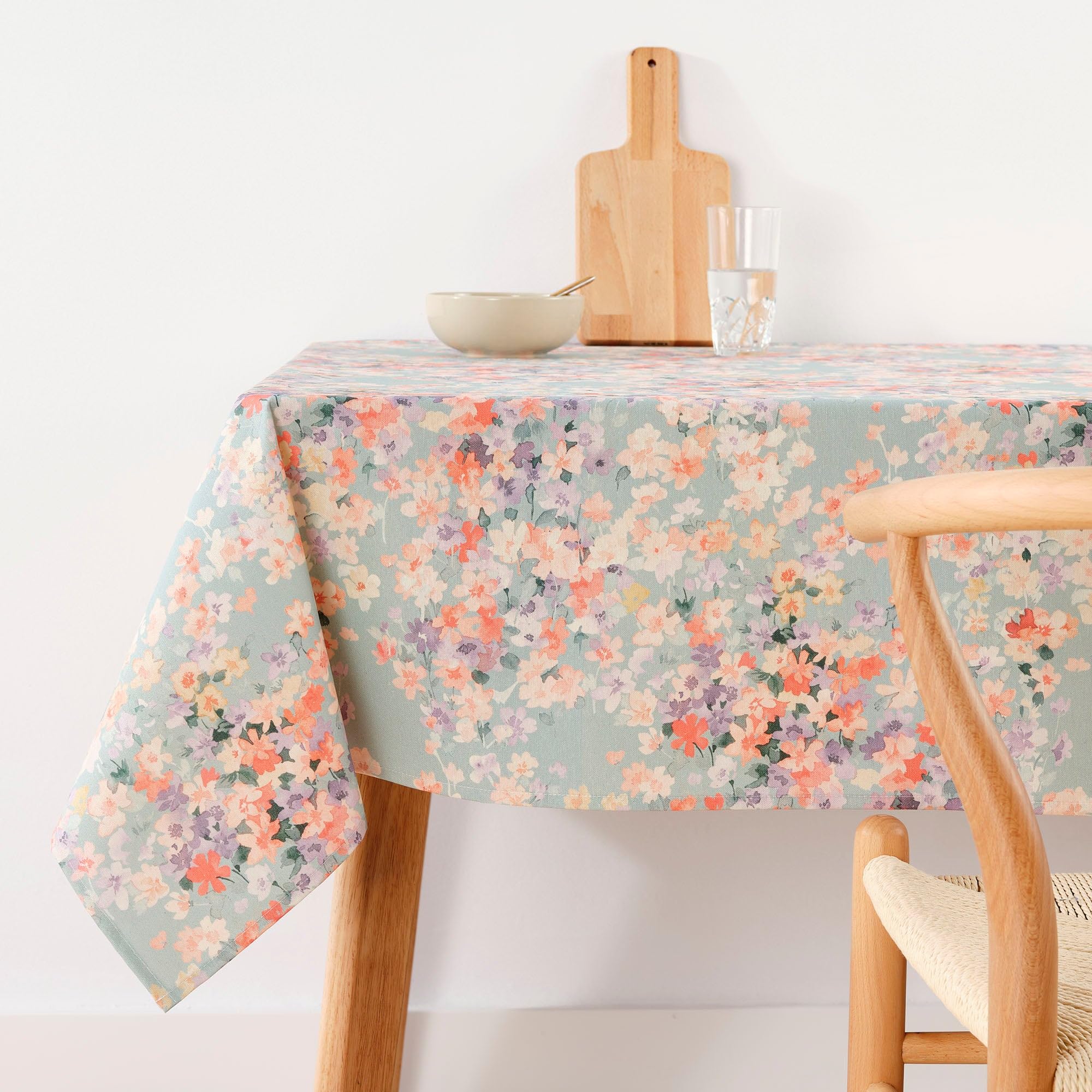 BELUM | Stain Resistant Tablecloth Size 250 x 140 cm - Extra Soft Touch Tablecloth Colour Multicolor - Tablecloth 100% Made in Spain Fabric 100% Organic Cotton - Tablecloth Model 0120-363