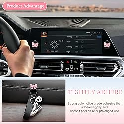 zmoso 20 Pcs Coquette Bow Sticky Hooks for Car