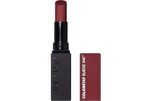 REVLON Lipstick, ColorStay Suede Ink, Built-in Primer, Infused with Vitamin E, Waterproof, Smudgeproof, Matte Color, 019 In t