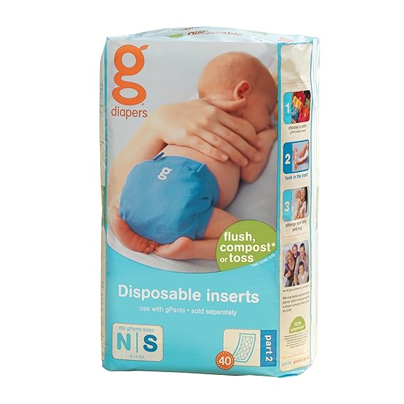 gDiapers Disposable Inserts Small (40 count) Diaper