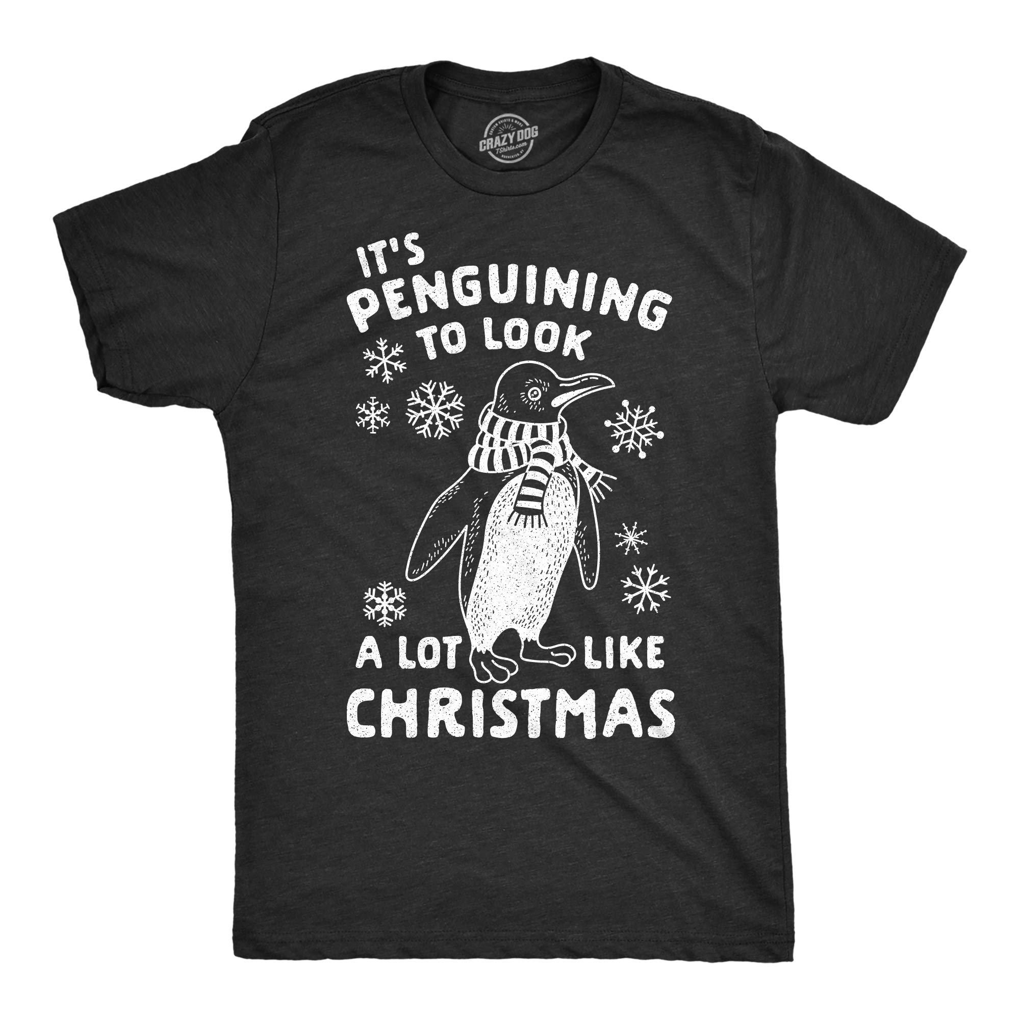 It's Penguining To Look A Lot Like Christmas Funny Holiday Penguin Xmas Tee T Shirt