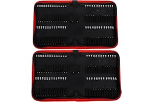 Kisangel 2pcs Portable Oxford Fabric Bits Pouch Drill Bit Holder Storage Bag Handheld Tool Organizer for Home