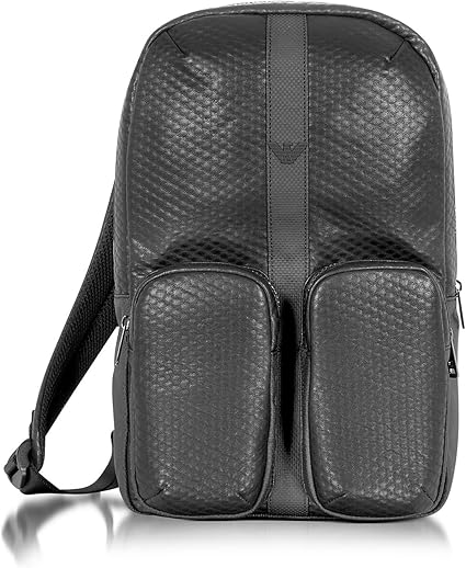armani jeans leather backpack