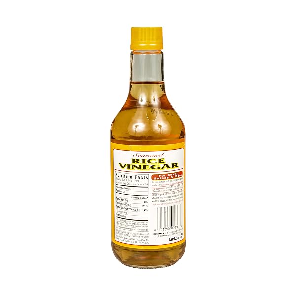 KIKKOMAN SEASONED RICE VINEGAR, 20 OUNCE