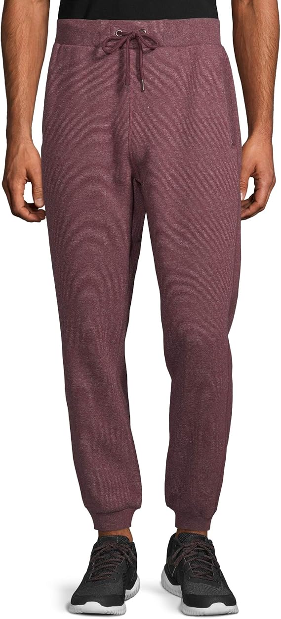 No Boundaries Men's Sherpa Lined Jogger Pants (XLarge 40/42, Bordeaux