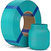 ELEGOO PLA Basic Refill Filament 1.75mm Turquoise Green 1KG, 3D Printer Filament No Spool Dimensional Accuracy +/- 0.02mm, 3D Printing PLA for Reusable Spool Refilling