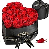 Auoasl 16 Preserved Flowers Rose Birthday Gifts for Women Her Mom Wife Girlfriend Grandma on Valentines Mothers Day Christmas Anniversary Romantic