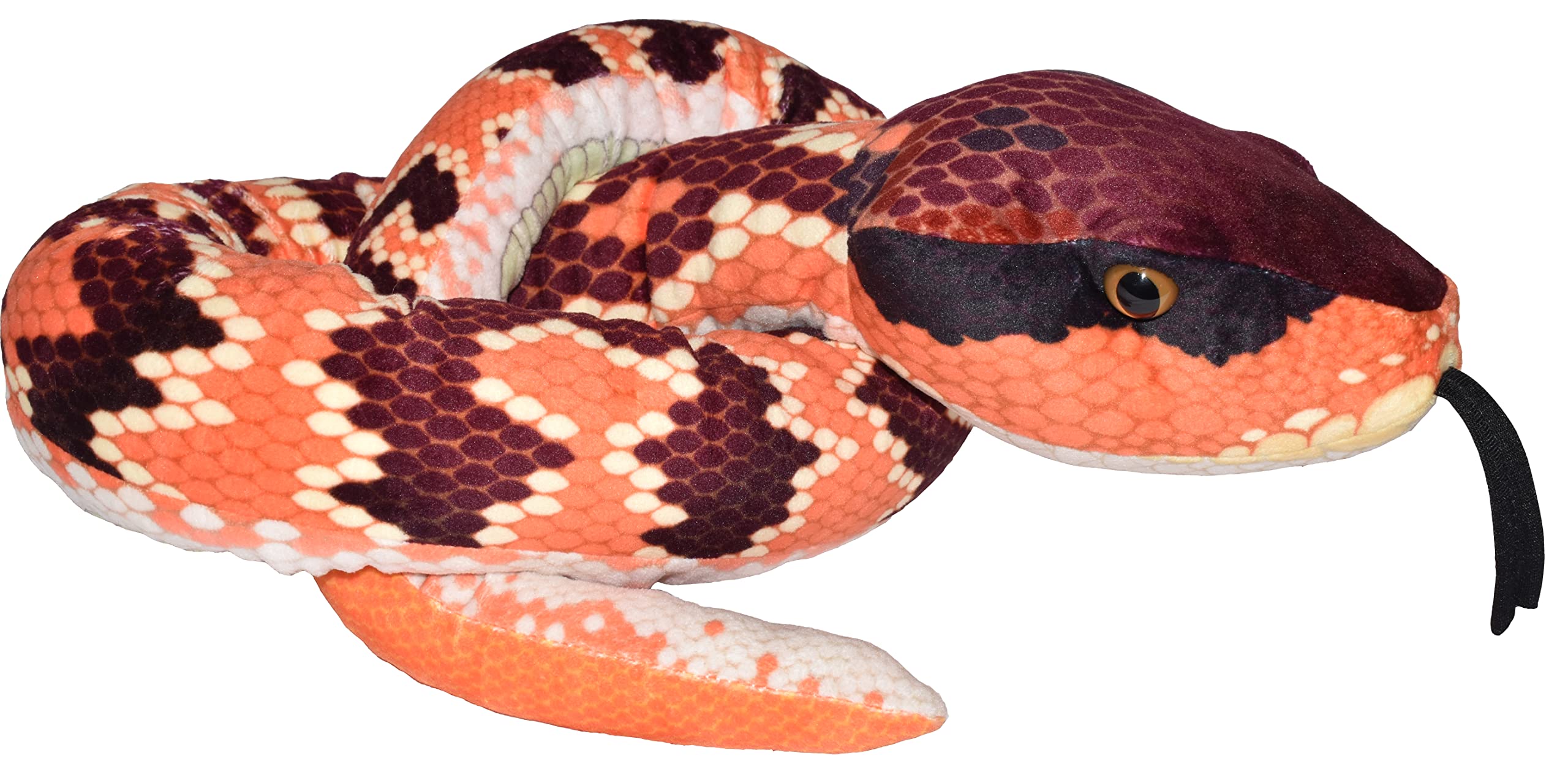 WILD REPUBLIC Snake Plush, Stuffed Animal, Plush Toy, Kids Gifts, Pet Snake, Eastern Cottonmouth, 54 Inches