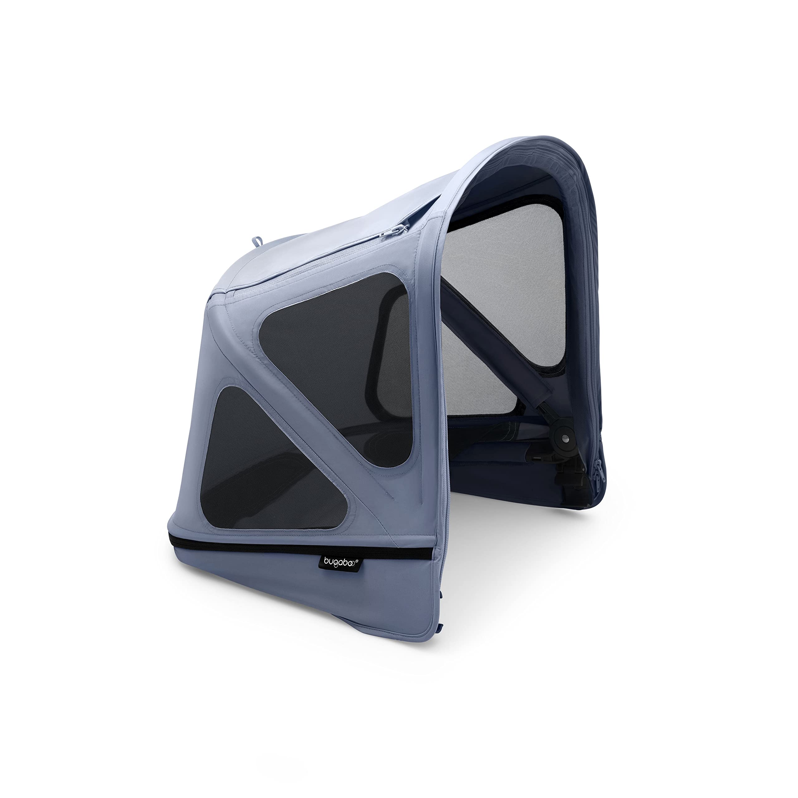 Bugaboo Donkey Breezy Sun Canopy, Extendable for Extra Coverage and Optimal Sun Protection, Water Repellent, Compatible with All Bugaboo Donkey Pushchairs, Seaside Blue