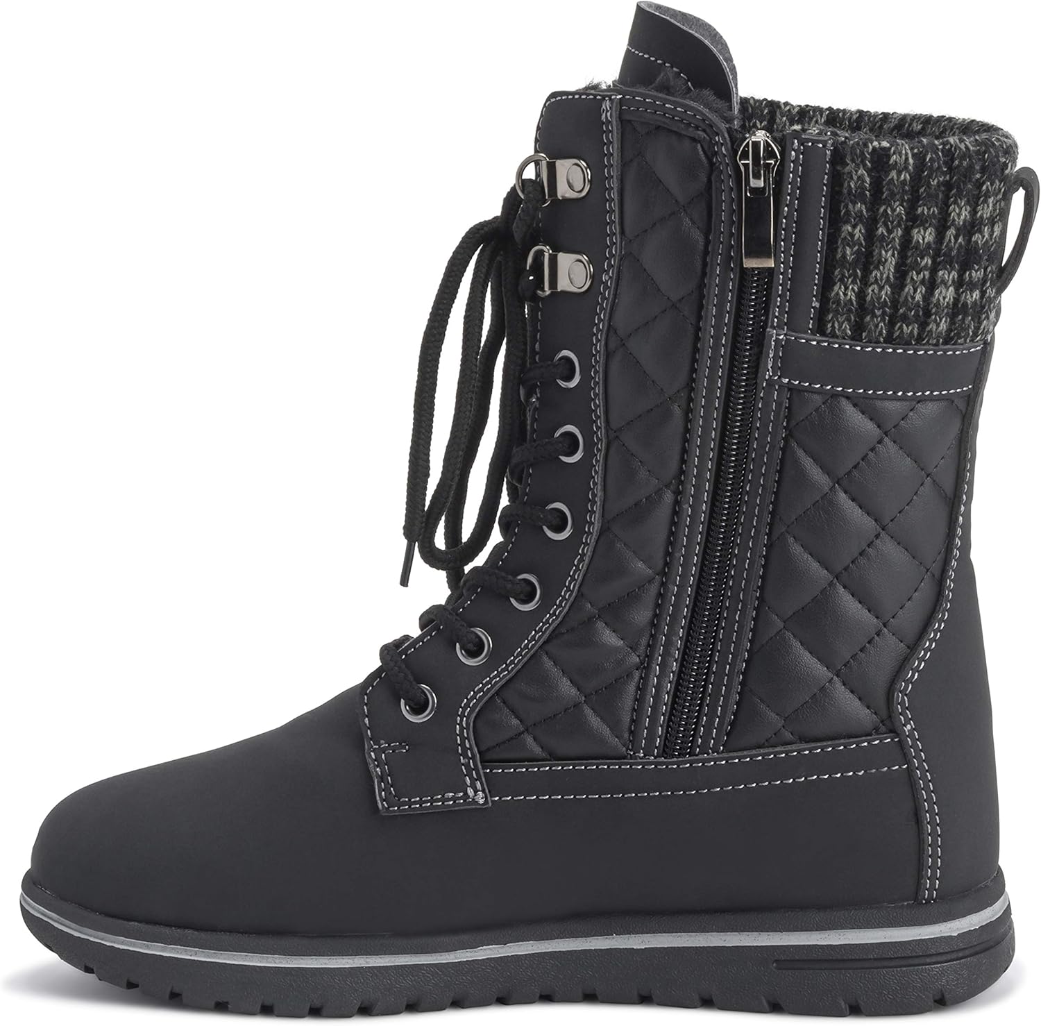  | Womens Waterproof Durable Snow Winter Hiking Fleece Ankle Boots | Snow Boots