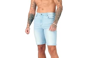 JMOJO Jean Shorts Men - Stretch Slim Fit Mens Denim Shorts - Casual Five Pockets Mens Jean Shorts for Summer Outdoor