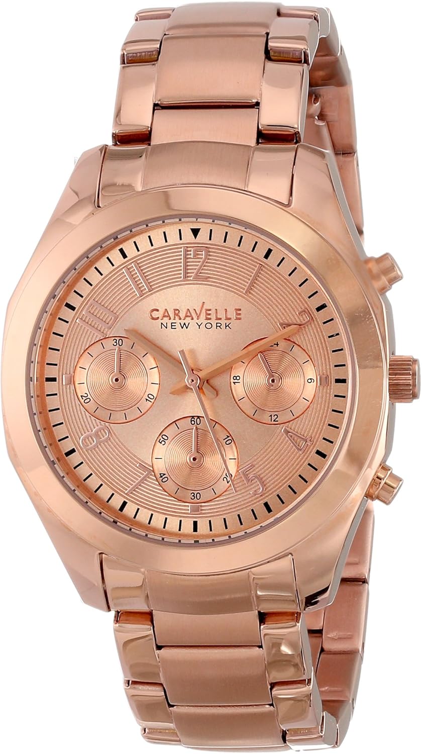 caravelle watch rose gold