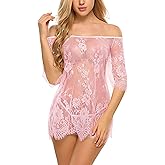 Avidlove Women Chemises Lace Smock Lingerie Mini Babydoll S-4XL