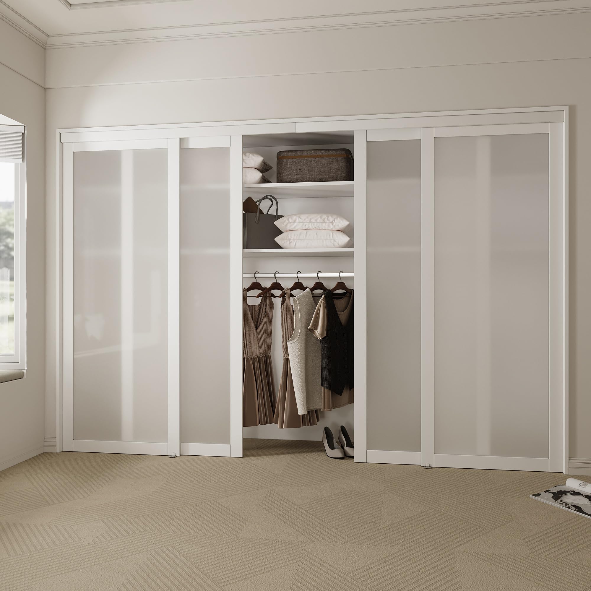96 x 80 inch Sliding Closet Door for