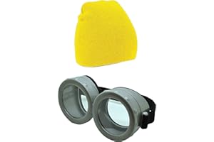 ASVP Shop Goggle Glasses With Strap For Minion Costume Perfect For Cosplay, Halloween And Dress Up Parties