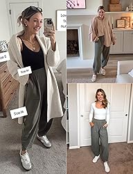 Xiaoxuemeng Womens Baggy Wide Leg Pants Casual