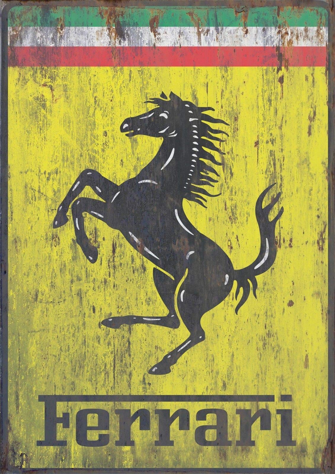 Vintage Italy Ferrari Car Logo Wall Art Photo Picture Print Art Poster A4