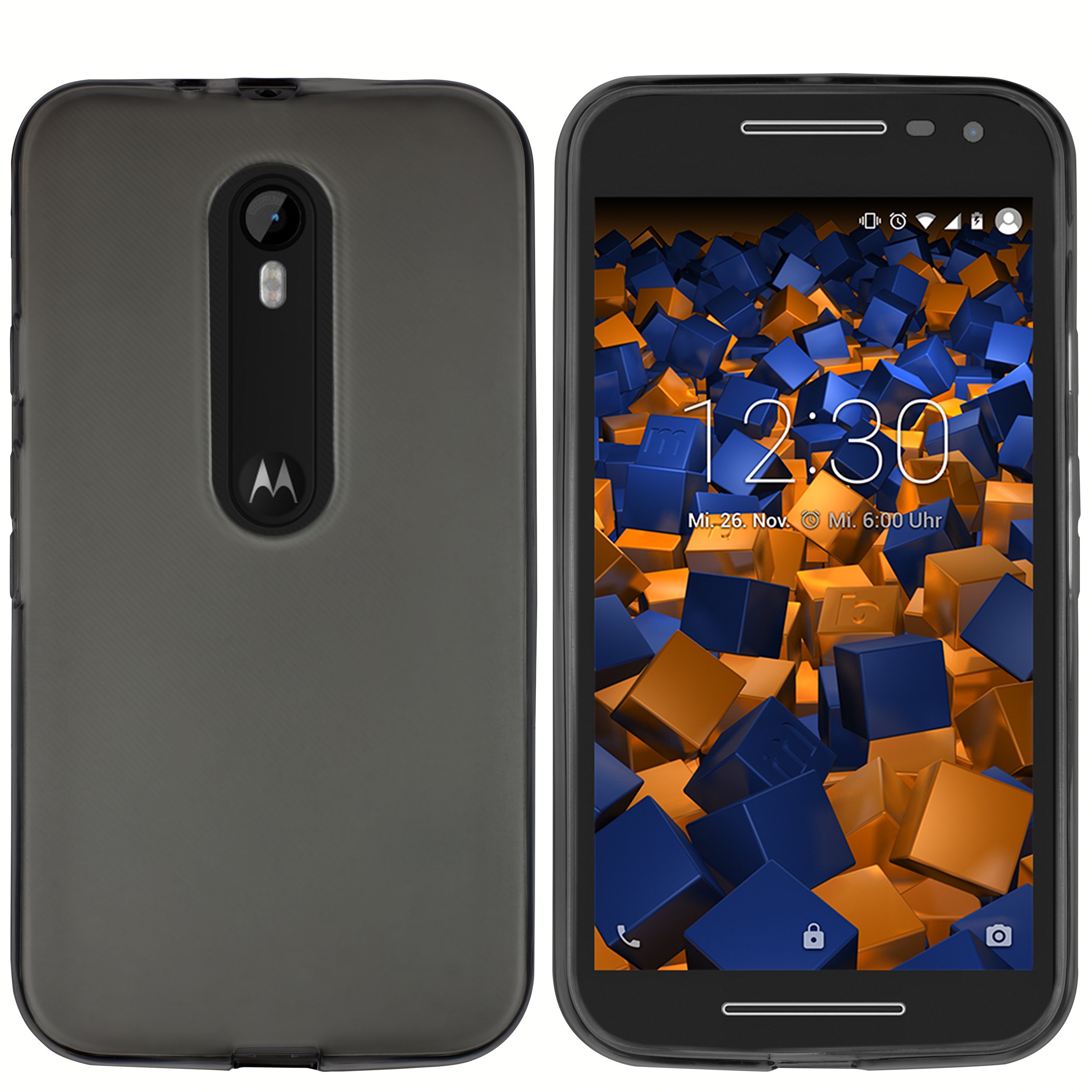 mumbi Case for Motorola Moto transparent black Moto G 3 — image 1