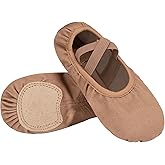 Stelle Ballet Shoes Toddler Slippers Highly Elastic Canvas Girls Ballerina Dance Shoes for Toddler/Little Kid/Big Kid/Women