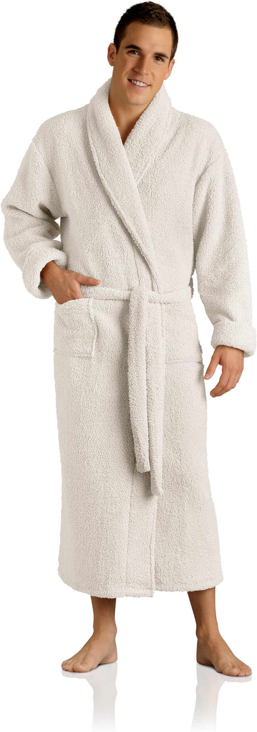 Plush Microfiber Robe - Soft, Warm, and Lightweight - Full Length
