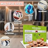 Zidina Moth Repellent Cedar Rings 50 x 100% Natural With Organic Cedar Oil view 4