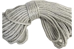 BLUE OX ROPE 5/8 Inch by 200 Feet 12 Carrier, 24 Strand Polyester Arborist Rope, White and Black