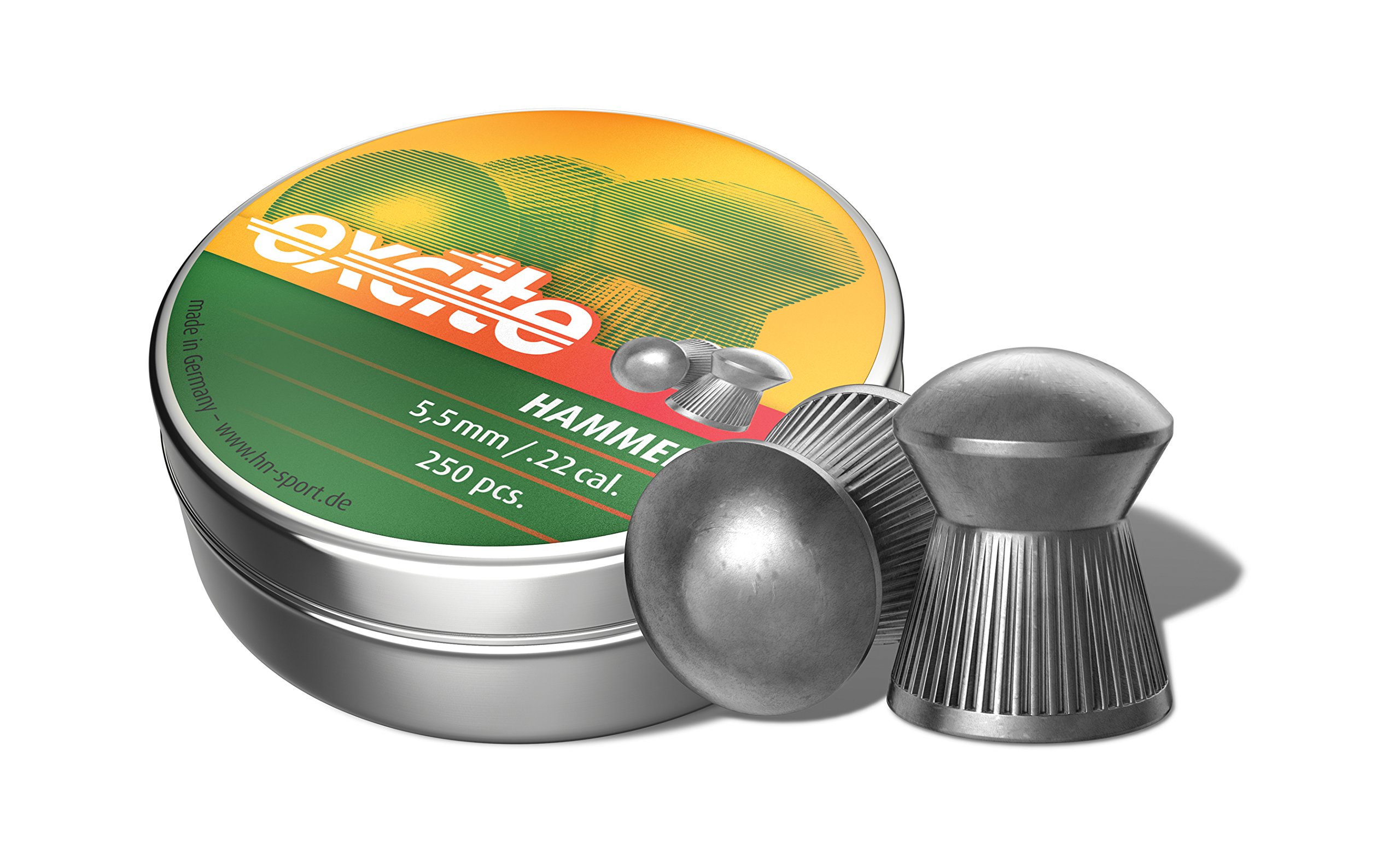 H.N. H&N Excite Hammer .22 5.5Mm Air Rifle Airgun Target Pest Domed Pellets 250 Tin