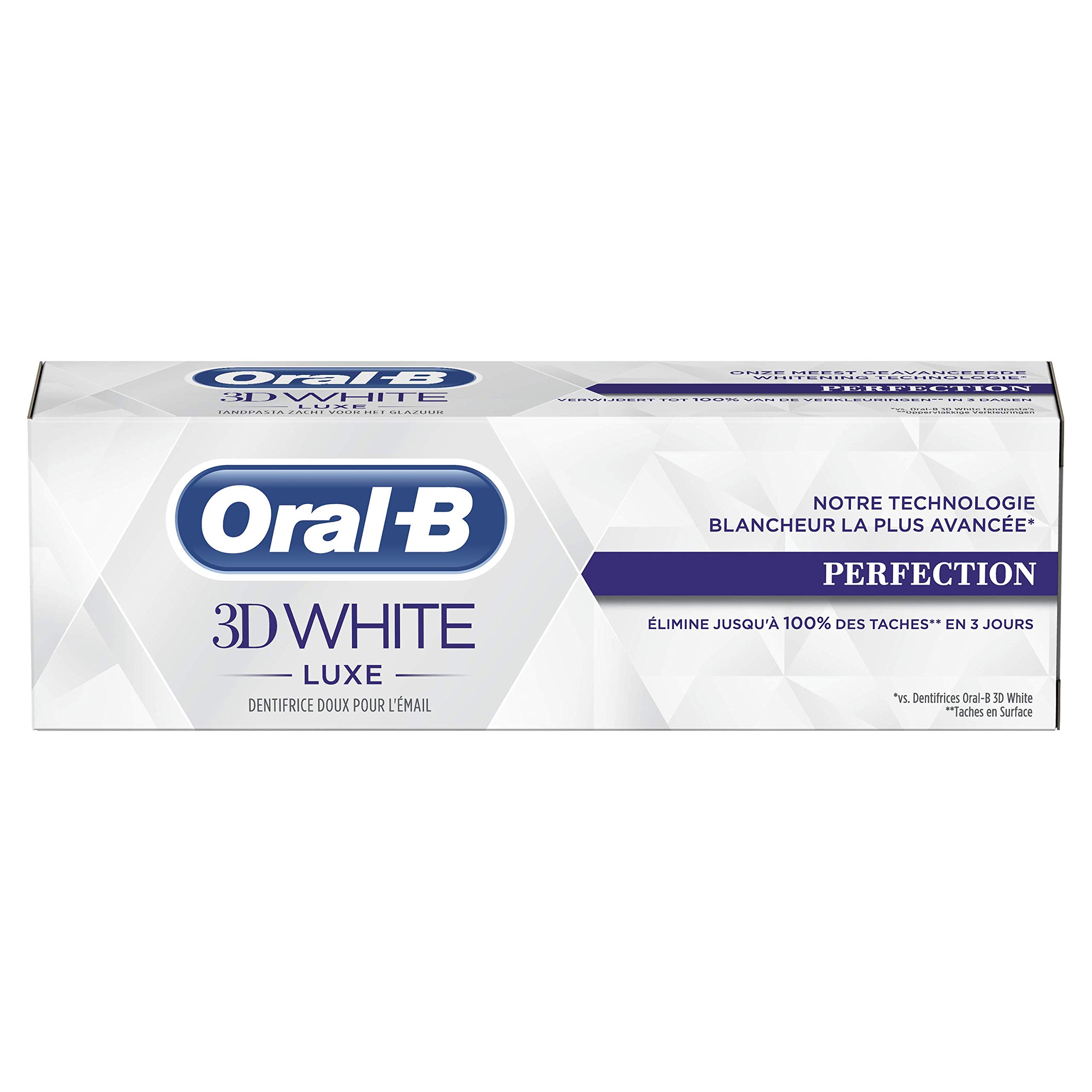 ORAL-B Manual 3DWhite Luxury Perfection Whitening Toothpaste, 75 ml