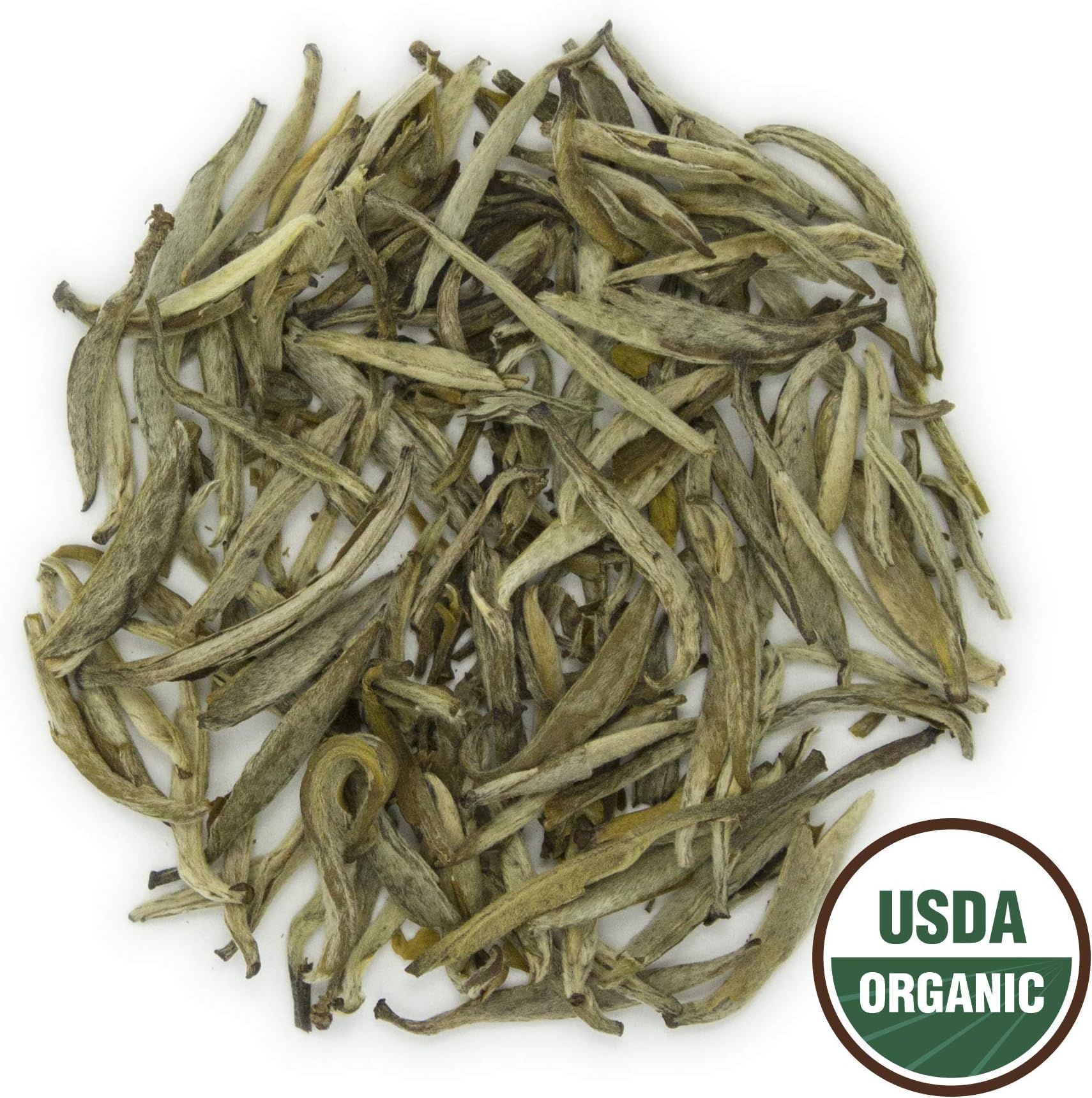 Organic Jasmine Silver Needle (180+ Cups) - 16oz. Premium Loose Leaf White Tea - USDA Organic - Brew Hot, Kombucha Tea, Tea Cocktails