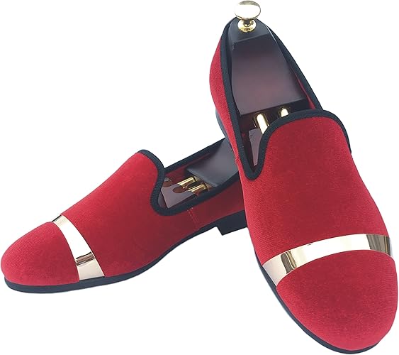 red and gold mens dress shoes