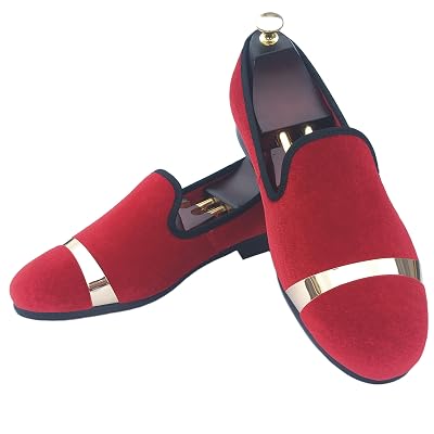 Justar Mens Velvet Loafers Slippers Wedding Dress Jamaica | Ubuy display picture 1