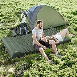 TEIVUL Double Sleeping Pad,Extra Thick Inflatable