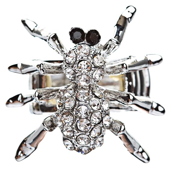 Amazon.com: Halloween Costume Jewelry Crystal Rhinestone Spider Fashion