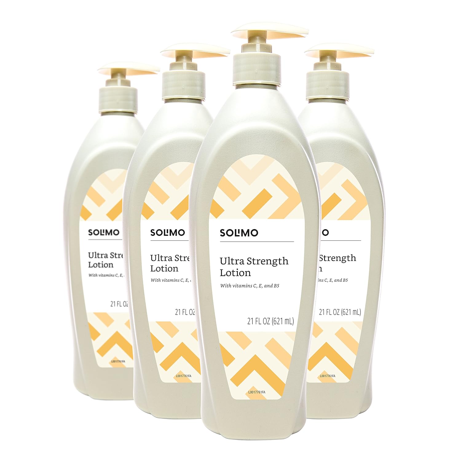 Amazon Com Amazon Brand Solimo Ultra Strength Lotion With Vitamins C E B5 21 Fluid Ounce Pack Of 4 Beauty