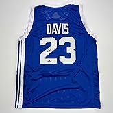 Facsimile Autographed Anthony Davis Kentucky Blue Reprint Laser Auto College Basketball Jersey Size Men's XL