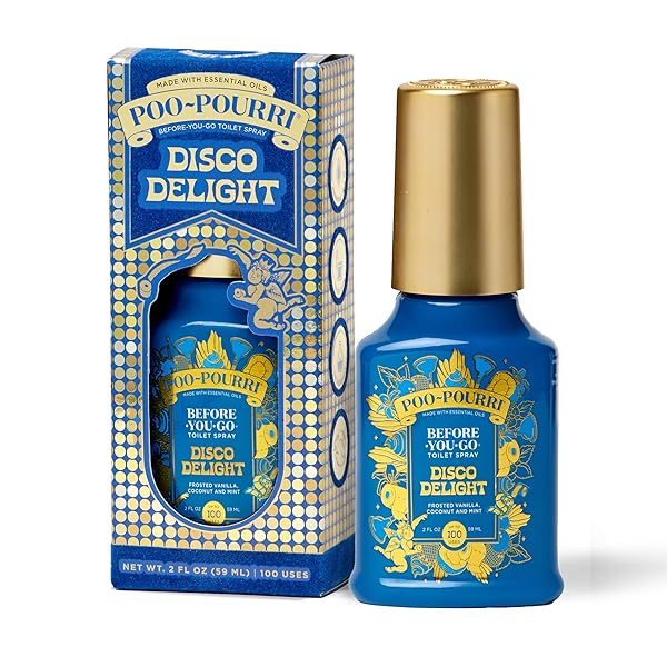 POO-POURRI HOLIDAY BEFORE-YOU-GO TOILET SPRAY, DISCO DELIGHT, 2...
