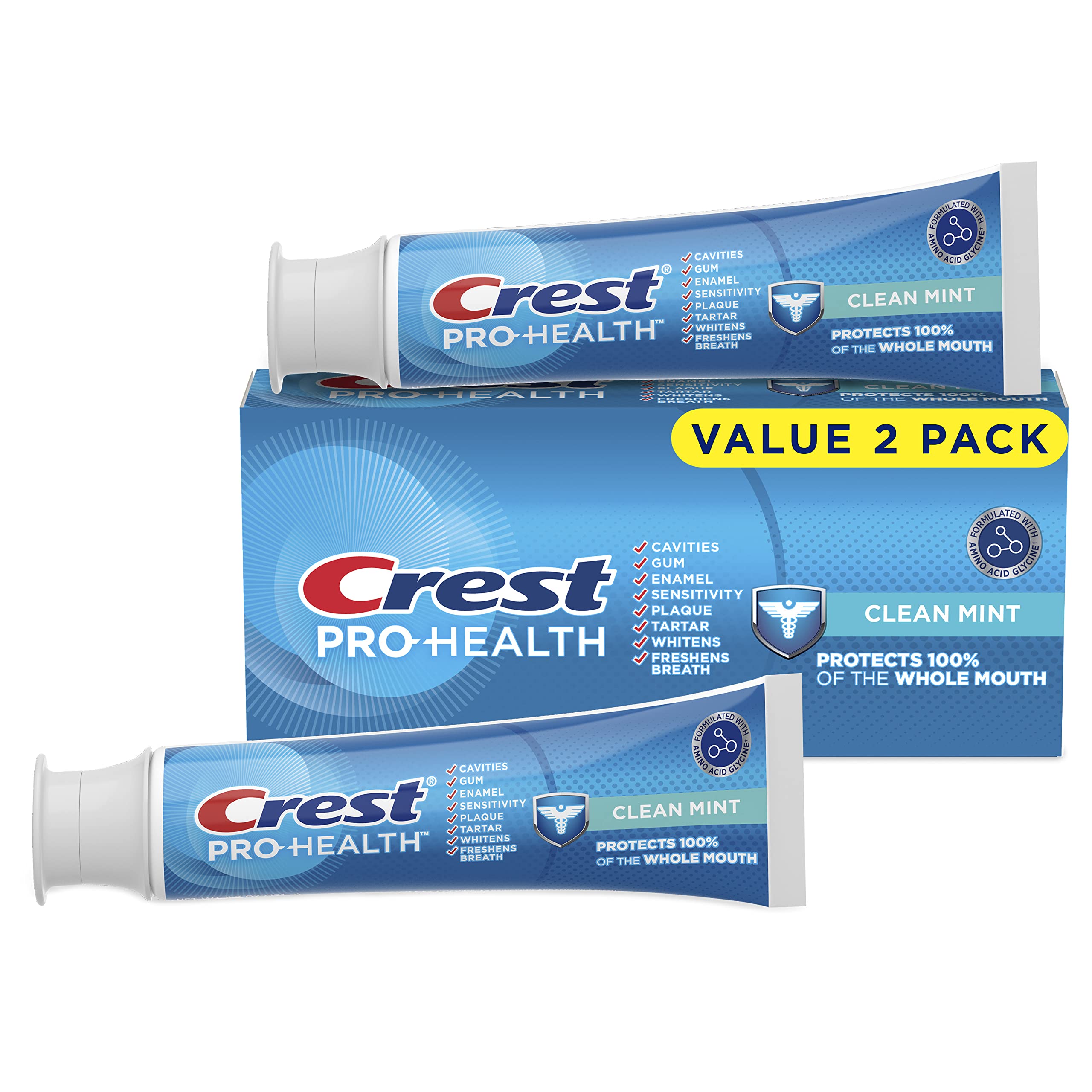 Photo 1 of Crest Pro-Health Clean Mint Toothpaste (4.3oz) Twin Pack