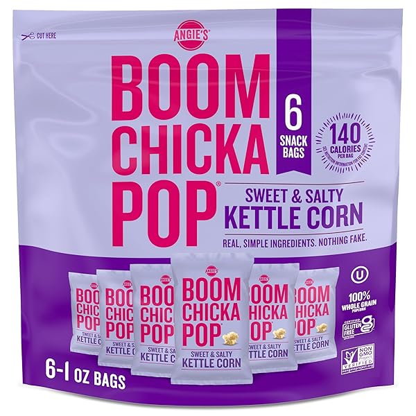 BOOMCHICKAPOP, KETTLE CORN SWEET SALTY 6 COUNT, 1 OUNCE