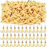 Fabbay 500 Pcs Soft Maggot Baits Fake Worms for
