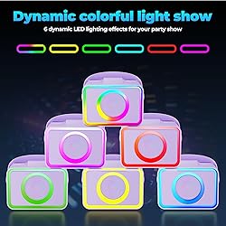 Karaoke Machine,Portable Bluetooth Speaker with 2