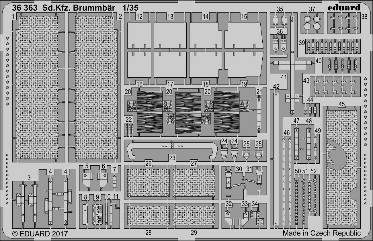 Eduard Big Ed Set 1:35 -Sd.Kfz. 166 Brummbär (Tam)