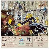 SUNSOUT INC - Someone's Watching - 500 pc Jigsaw Puzzle by Artist: Jan Martin McGuire - Finished Size 18" x 24" - MPN# 49082