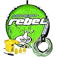 Airhead Rebel Towable Kit 1 Rider Tube with Rope and Pump, Kwik-Connect Tow, Double-Stitched Full Nylon Cover & Speed Safety Valve for Easy Inflating & Deflating
