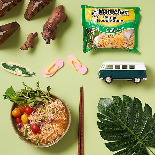MARUCHAN RAMEN NOODLE SOUP VARIETY, 7 FLAVORS, 3 OUNCE SINGLE SERVINGS