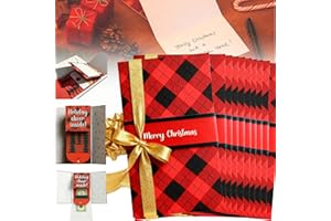 EXISHRED (10pcs) 2026 New Christmas Gift Card Booklet, Handmade Christmas Gift Card Booklet, DIY Trend Wow Note Holder, Holiday Party Surprises for Loved Ones
