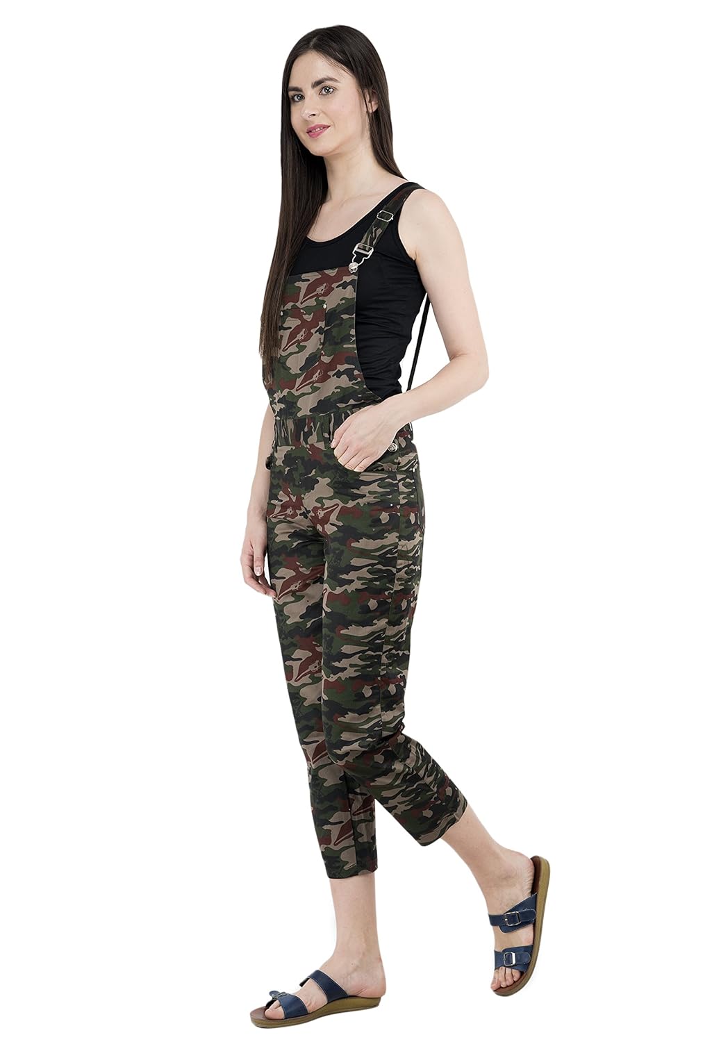 aakrithi women camouflage dungaree