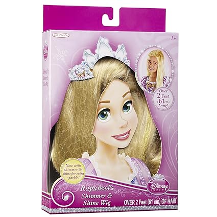 Disney Princess Cinderella Shimmer Shine Long Wig Blonde Dress